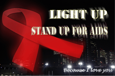 Light Up! Stand Up for AIDS!のポスター
